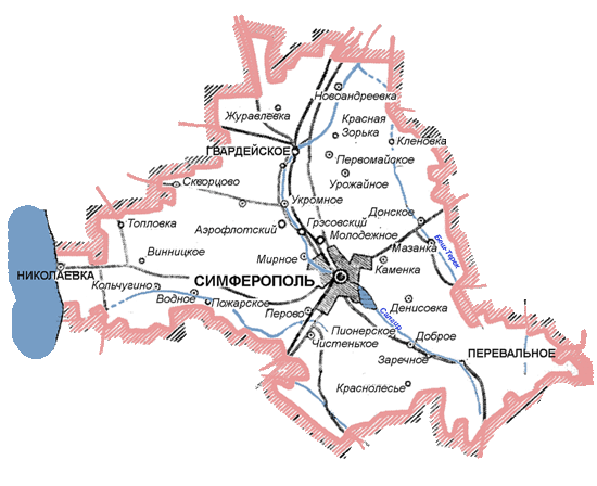 Симферополь и Симферопольский район войдут в агломерацию Симферополь и Симферопольский район войдут в агломерацию