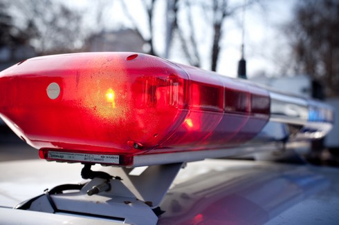 В Ялте полицейский автомобиль с группой немедленного реагирования попал в ДТП