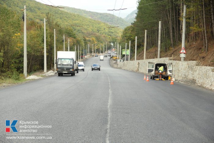 В Крыму завершен второй этап ремонта трассы «Симферополь – Алушта»