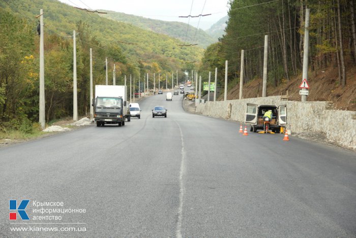 В Крыму завершен второй этап ремонта трассы «Симферополь – Алушта»