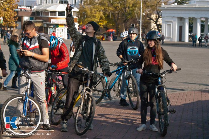 В Севастополе провели велопробег «Пересаживаемся на эко»