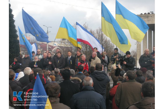 Митинг за  евроинтеграцию в Симферополе не нашел поддержки