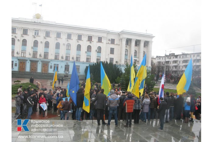 Митинг за  евроинтеграцию в Симферополе не нашел поддержки