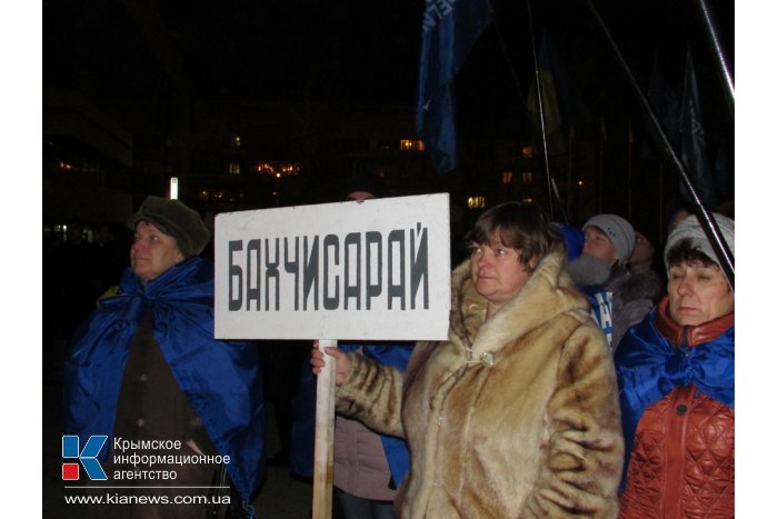 В Симферополе прошел митинг за добрососедские отношения с Россией