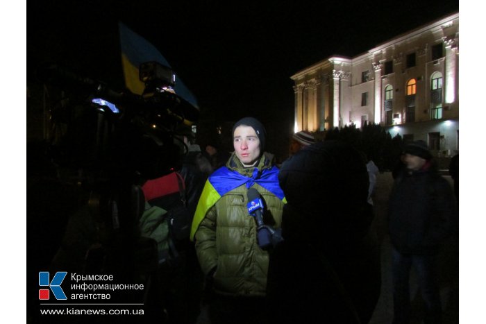 В Симферополе прошел митинг в поддержку власти