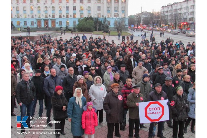 В Симферополе прошла очередная акция «Стоп майдан»