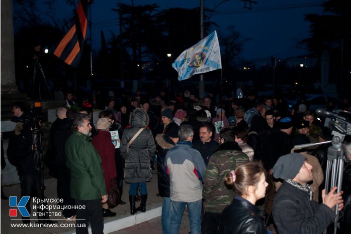 В Севастополе провели митинг в поддержку «Беркута»
