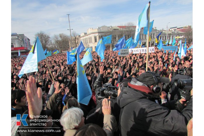 В Симферополе прошел митинг крымских татар