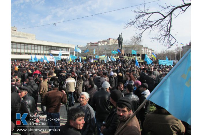 В Симферополе прошел митинг крымских татар