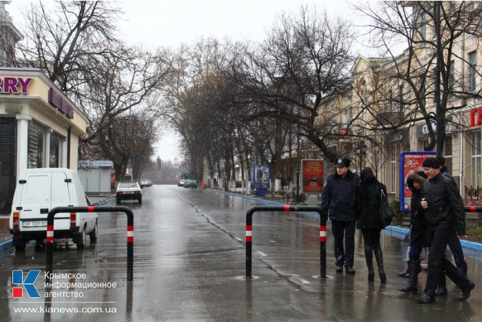 В Симферополе перекрыли центральные улицы