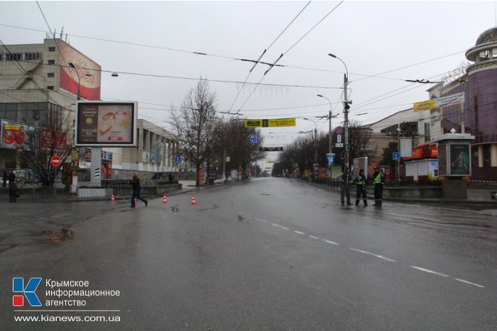 В Симферополе перекрыли центральные улицы