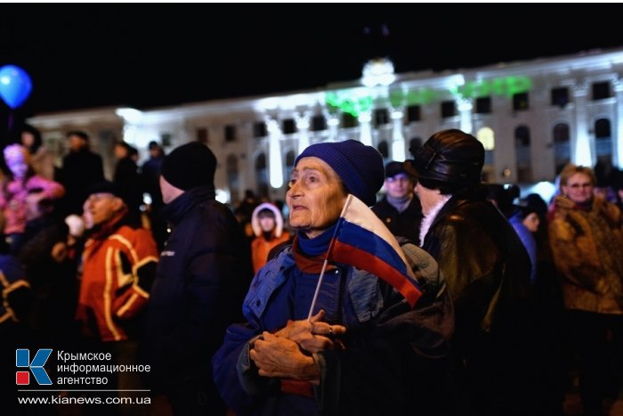 В Симферополе отмечают проведение референдума