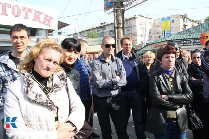 Предприниматели подземных переходов Симферополя митинговали против смены руководства