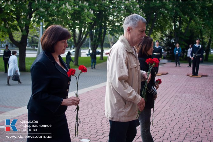 В Севастополе почтили память военных журналистов
