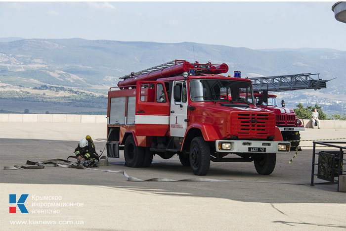 В Севастополе спасатели МЧС провели учения на территории диорамы 