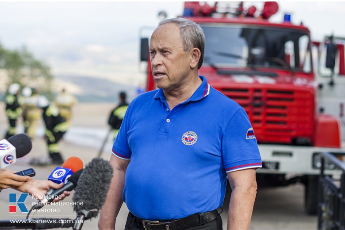 В Севастополе спасатели МЧС провели учения на территории диорамы 