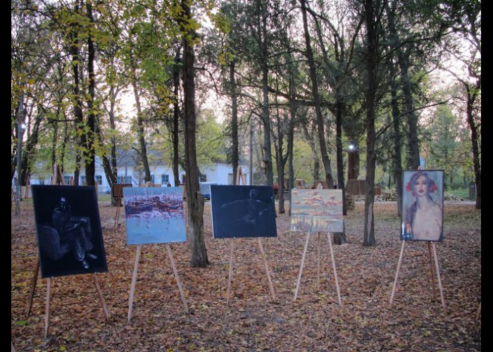 В усадьбе Шатилова в Нижнегорском районе представили выставку картин