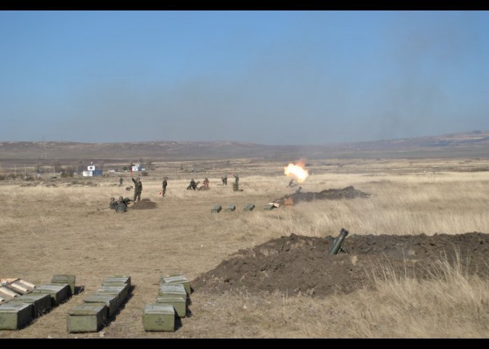 На Ангарском полигоне проходят учения артиллеристов