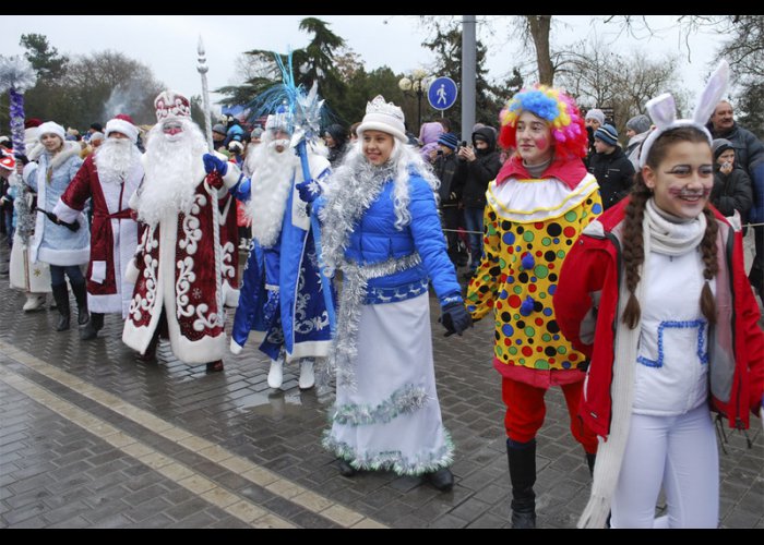 В Евпатории выбрали лучшего Деда Мороза