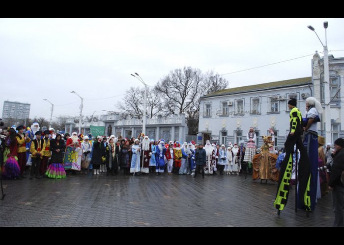 В Евпатории выбрали лучшего Деда Мороза