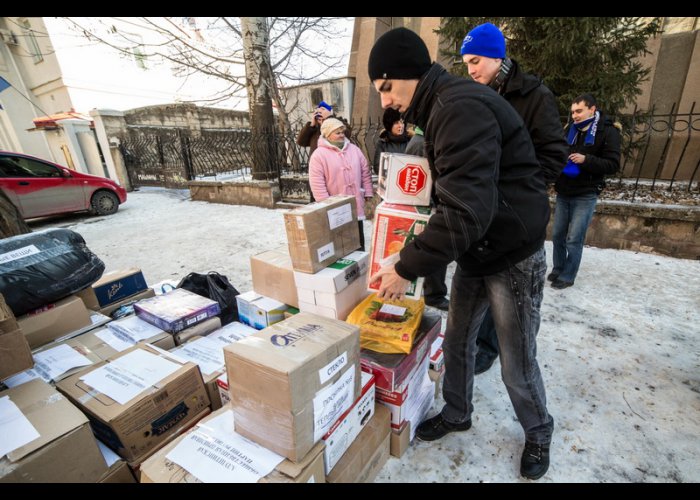 В Крыму собрали вещи для бойцов «Беркута» в Киеве