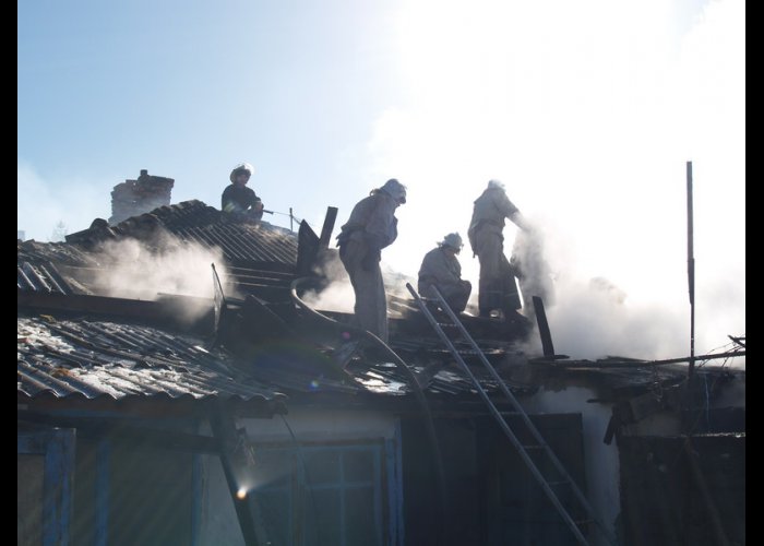 На пожаре в Симферопольском районе спасли женщину 