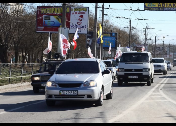 В Симферополе прошел автопробег «Стоп майдан»