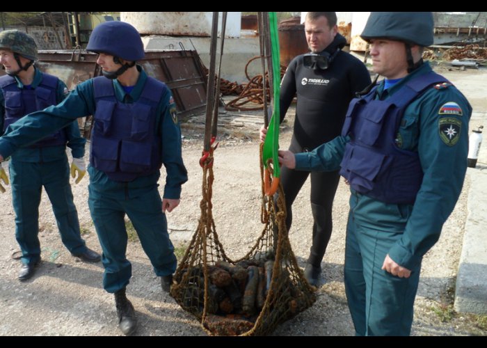 В Севастополе нашли 145 снарядов времен войны 