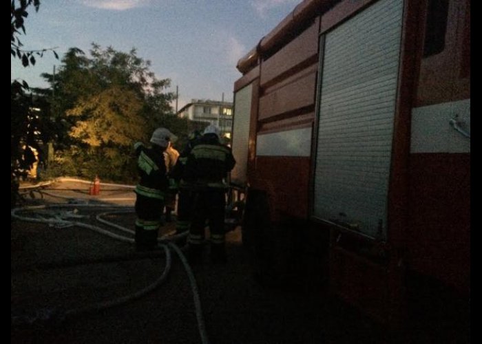 В Севастополе горело заброшенное здание 