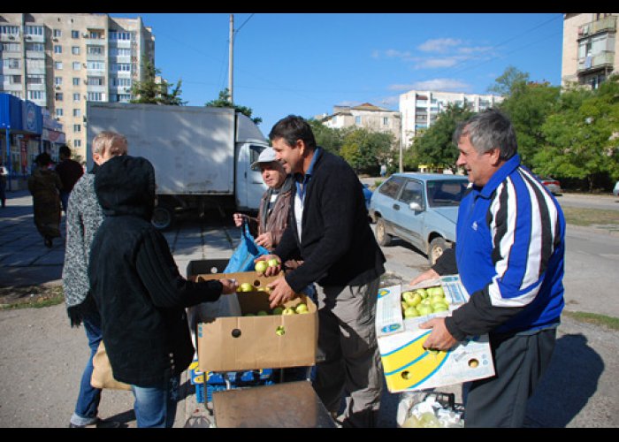 В Евпатории проводятся дни продажи яблок