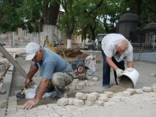 Благоустройство, Соборную площадь в Евпатории вымостят гранитом