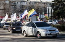 Стоп-Майдан, В Симферополе прошел автопробег «Стоп майдан»