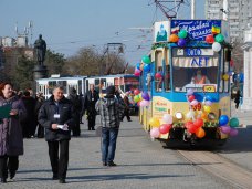 В Евпатории прошел парад трамваев 