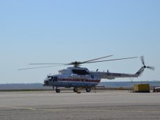 Леса Крыма патрулирует вертолет МЧС 