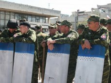 Крымский полк народного ополчения провел учения в Симферополе Крымский полк народного ополчения провел учения в Симферополе