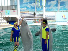 Дельфинарий в Евпатории впервые начал ставить выступления с китами-белухами Дельфинарий в Евпатории впервые начал ставить выступления с китами-белухами