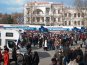 В Севастополе встретили автопоезд с гуманитарной помощью