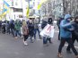 В Киеве наблюдается особое единение участников митинга в поддержку государственного курса